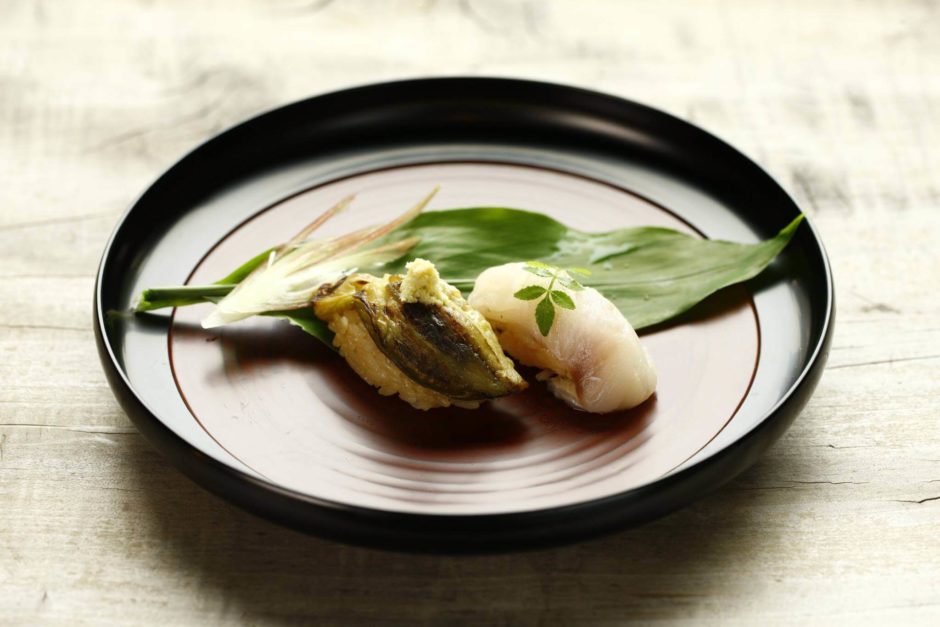 里山十帖・初夏の料理 五品目「海と里の出会い」